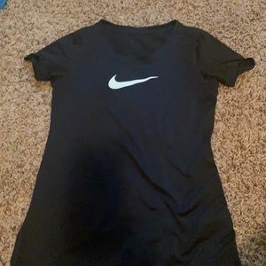 Black Nike breathable sports top